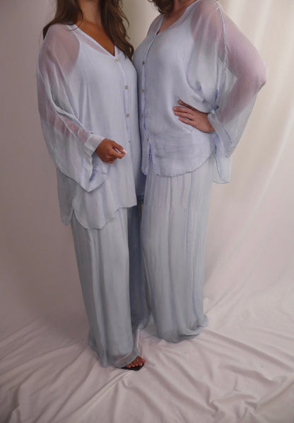Baby Blue Pant Set