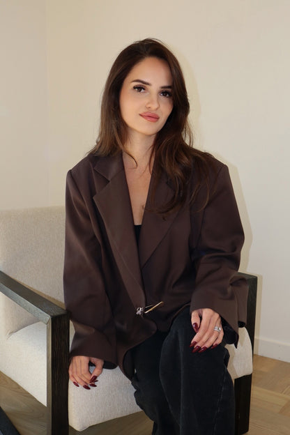 Chocolate Pin Blazer