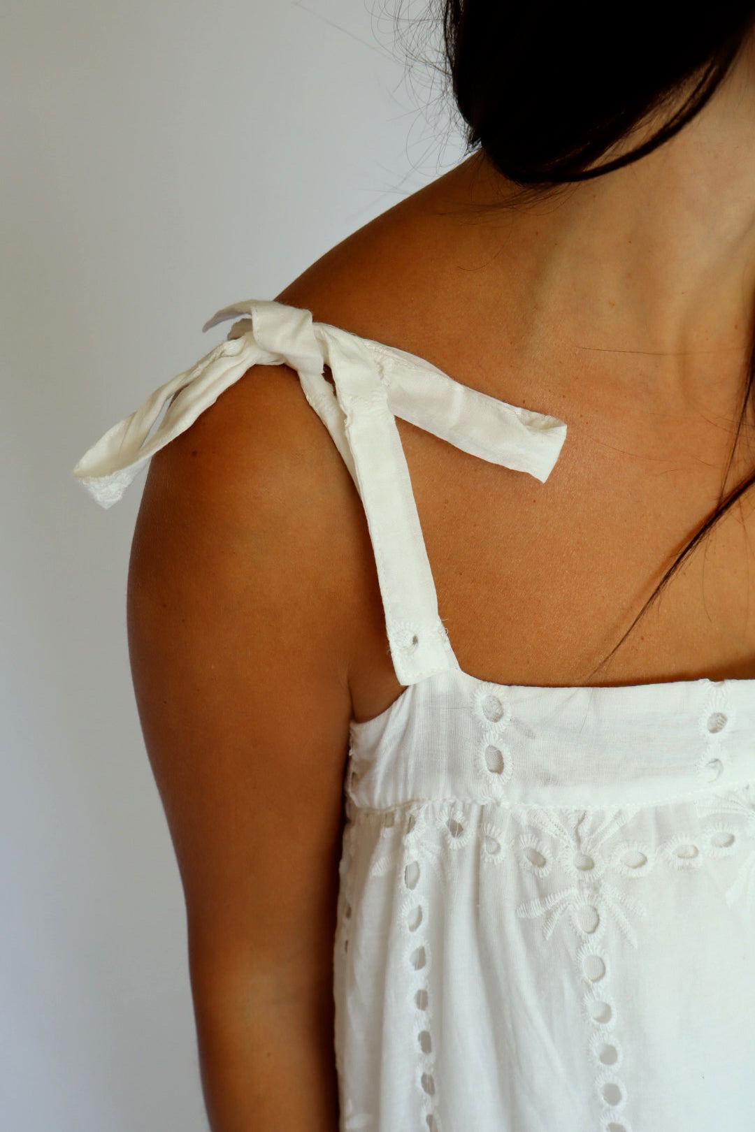 White Embroidery Dress
