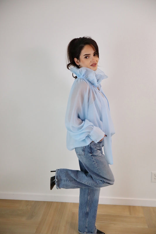 Sky Blue Blouse